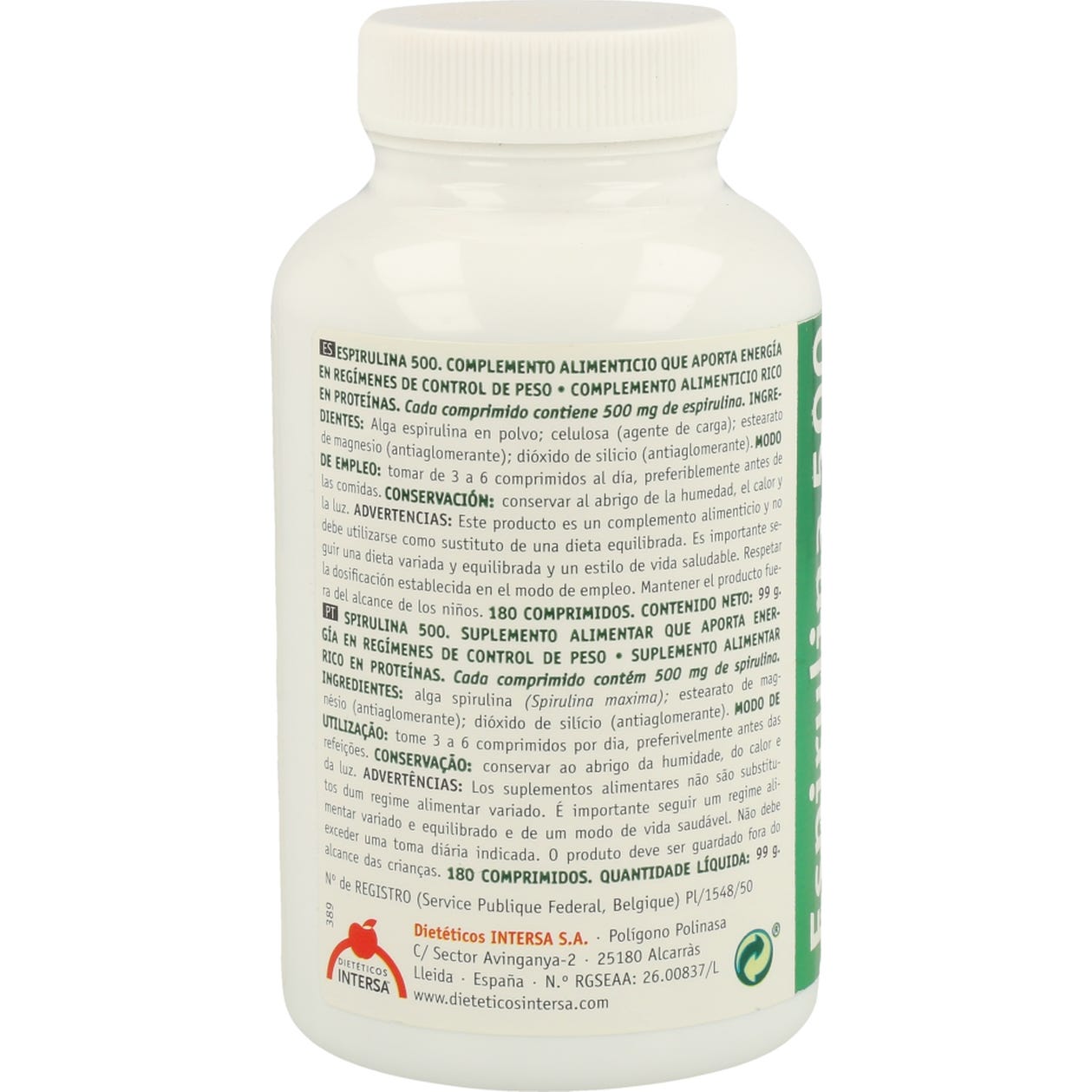 Dieteticos Intersa Espirulina 180comp