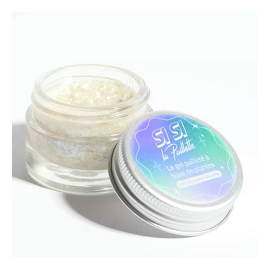 Si Si la Paillette Gel Purpurina Noche Blanca 10ml
