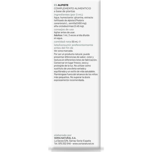 Soria Natural Alpiste Extracto 50ml
