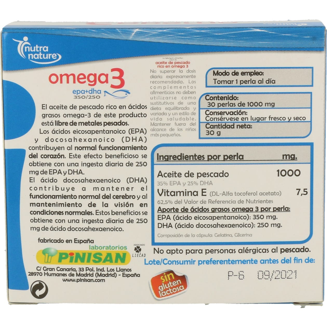 Pinisan Omega 3 30 Perlas