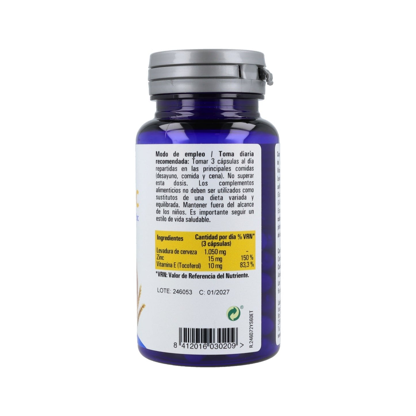 Hijas del Sol Leva-Zinc 60 vcaps
