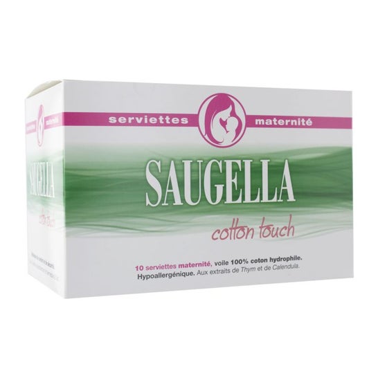 Toalla de algodón Saugella Touch 10 toallas de maternidad