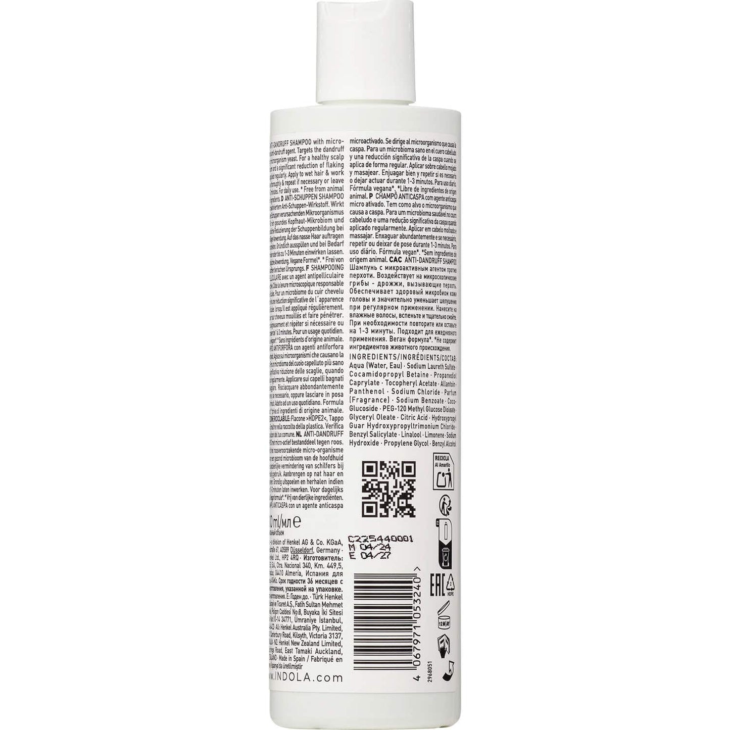 Indola Champú anticaspa equilibrante 300ml