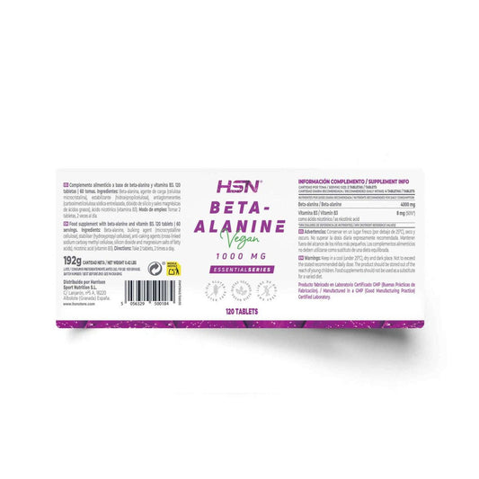 HSN Beta-Alanina 1000mg 120comp