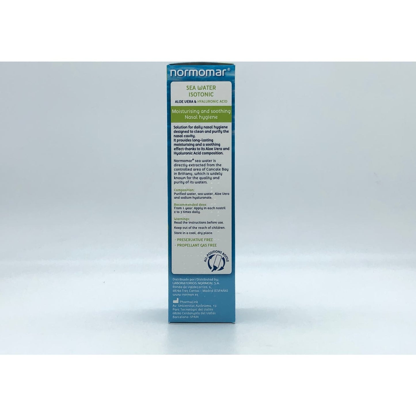Normomar Spray Aloe Vera y Ácido Hialurónico 120ml