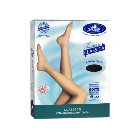 Sauber Pharma Classic Line Tights 140Den Smooth Jersey Black T1 1 Par