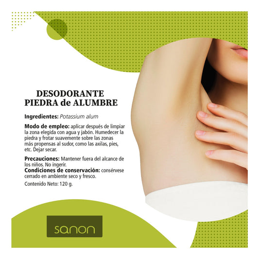 Sanon Desodorante Piedra de Alumbre 120g