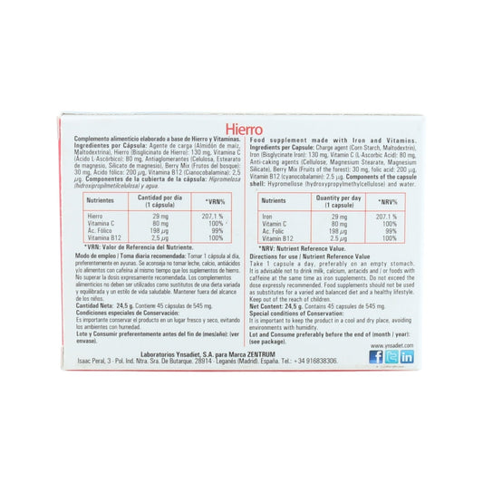 Zentrum Hierro 45 vcaps