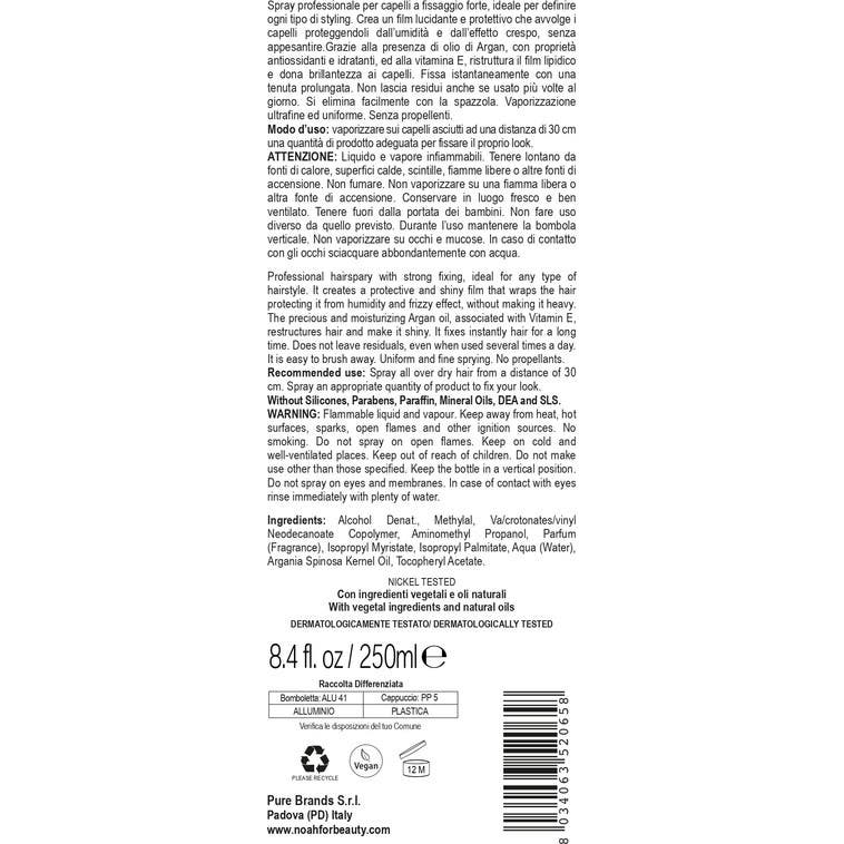 Noah Laca Ecológica Aceite Argán y Vitamina E Hair 5.10 250ml