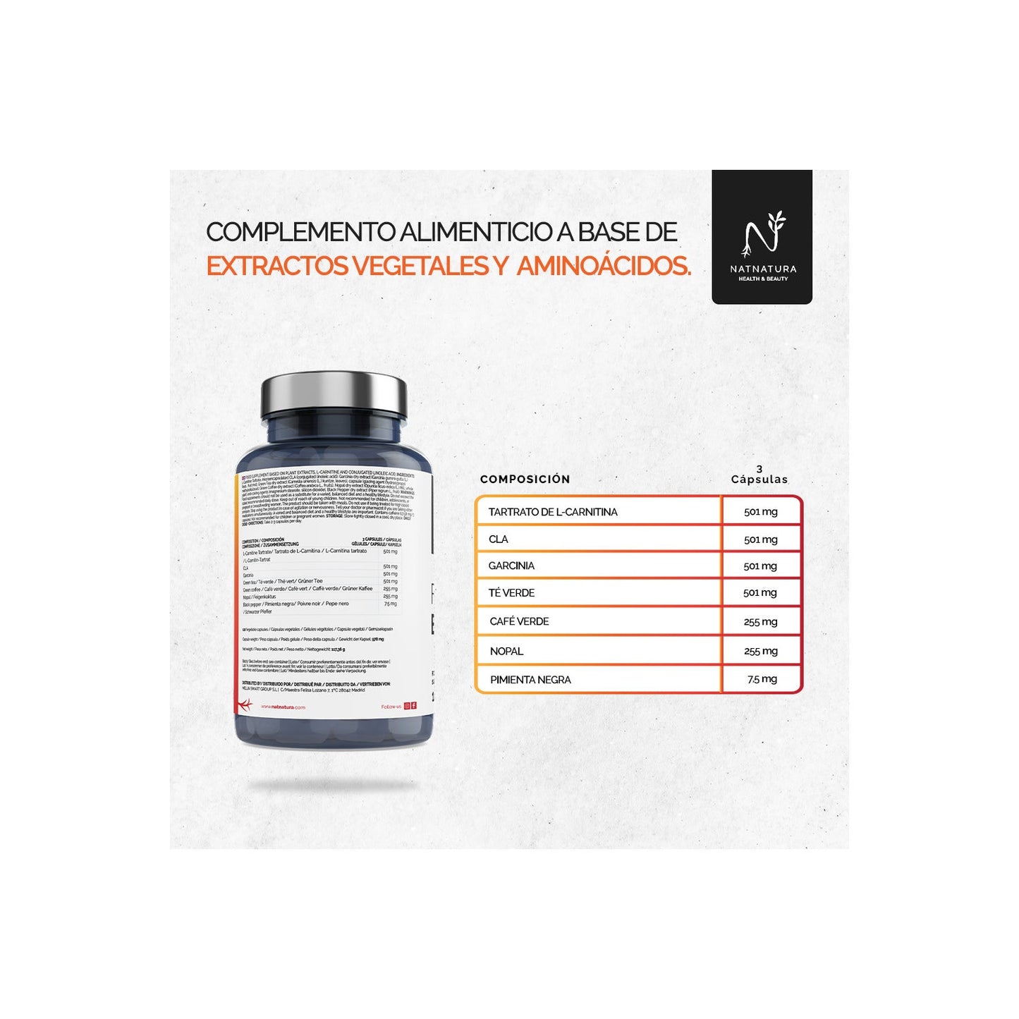 Natnatura Quemador de Grasas Natural 100vcaps
