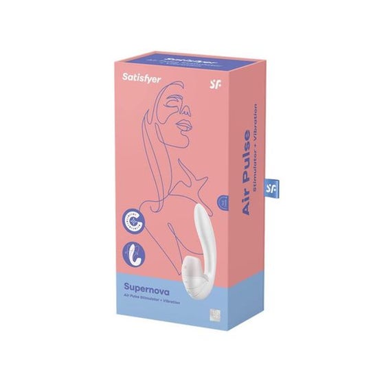 Satisfyer Supernova Stimulator And Vibrator White 1ud