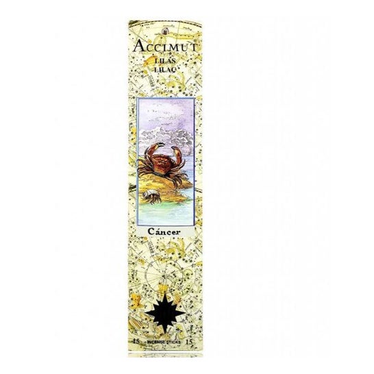 Radhe Shyam Incienso Stick Accimut Cancer Lilas 15uds