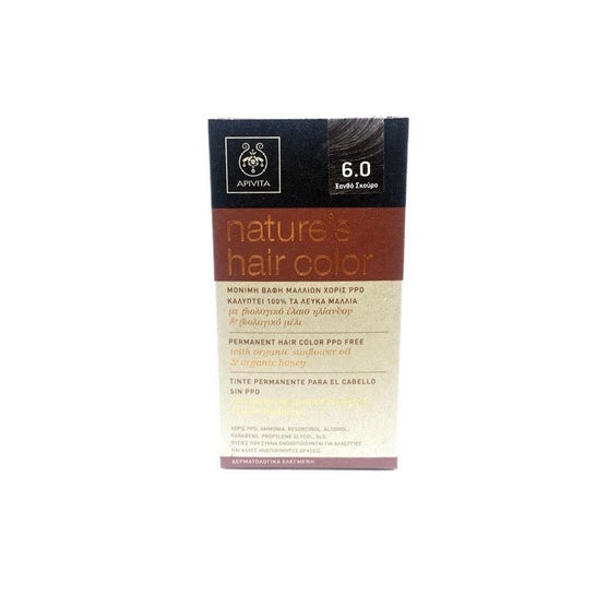 Apivita Tinte Permanente Sin Ppd Nº60 3uds