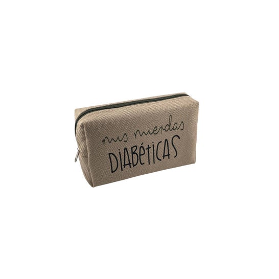 Ikooki "Mis Mierdas Diabéticas" Estuche Diabetes Beige 1 ud