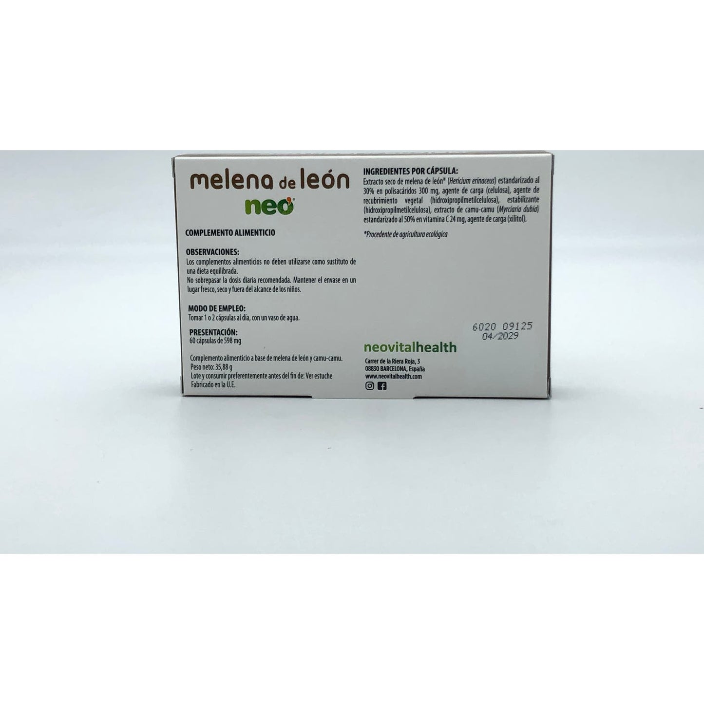 Neovital Health Melena De Leon Neo 60caps