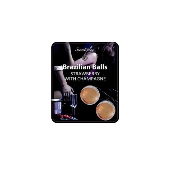 Secret Play Set 2 Brazilian Balls Aroma Fresa Cava 8gr