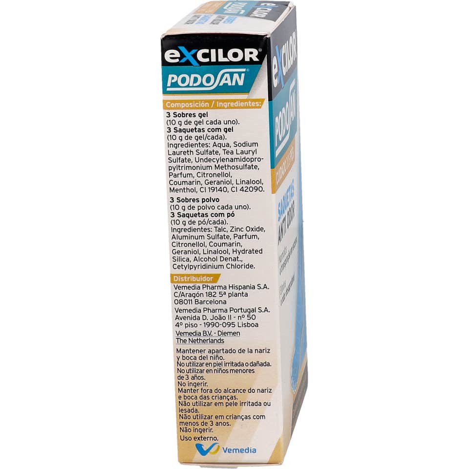 Excilor Podosan Sobres Antiolor Pies 6uds