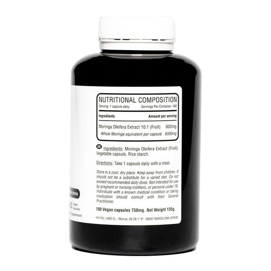 Hivital Foods Moringa Oleifera 6000mg 180caps