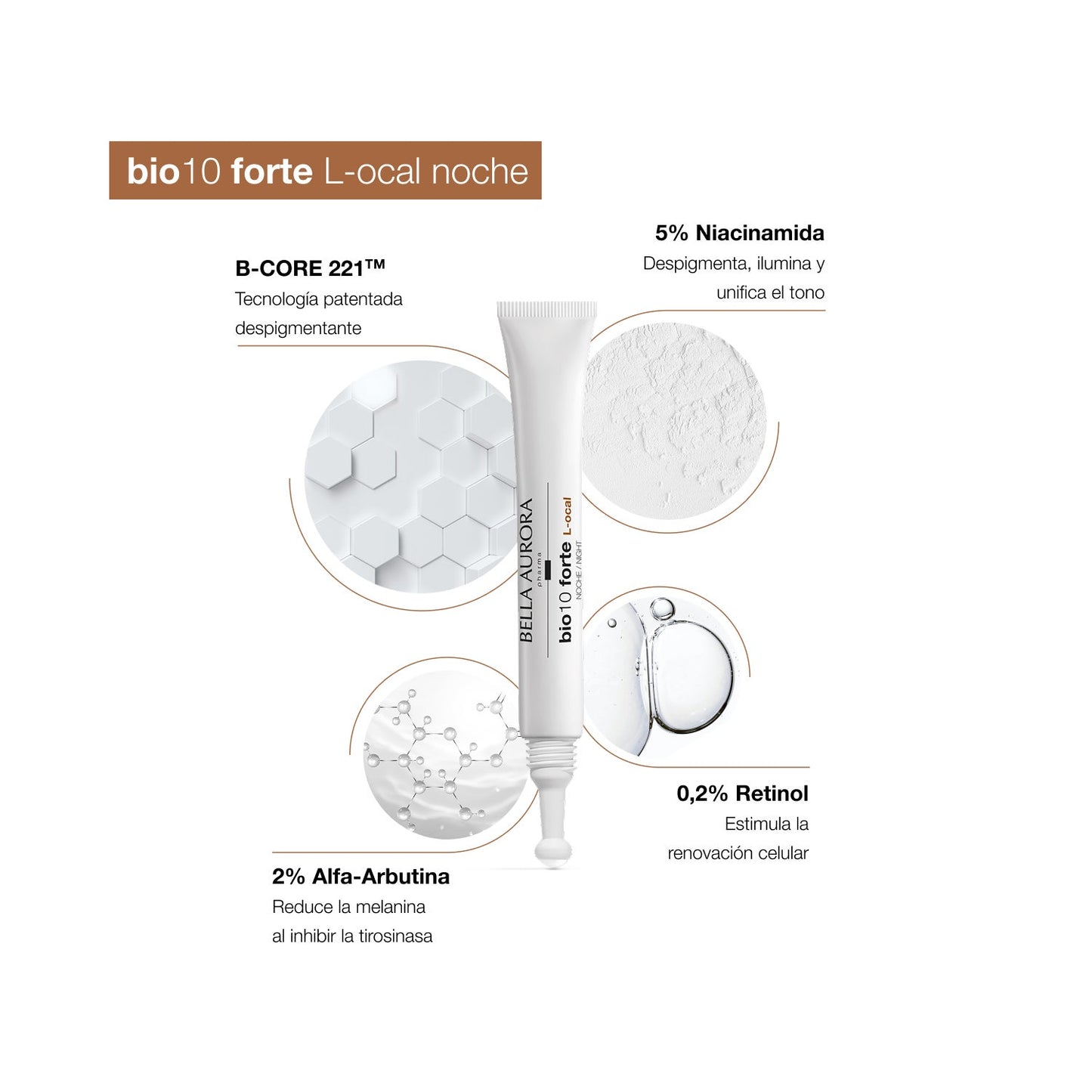 Bella Aurora Bio10 Forte L-ocal Roll-On Despigmentante Noche 9ml