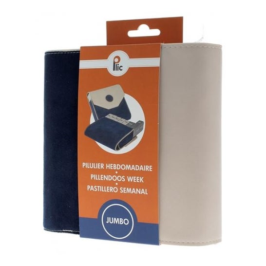 Plic Care Pastillero Jumbo Bicolor Azul 1ud