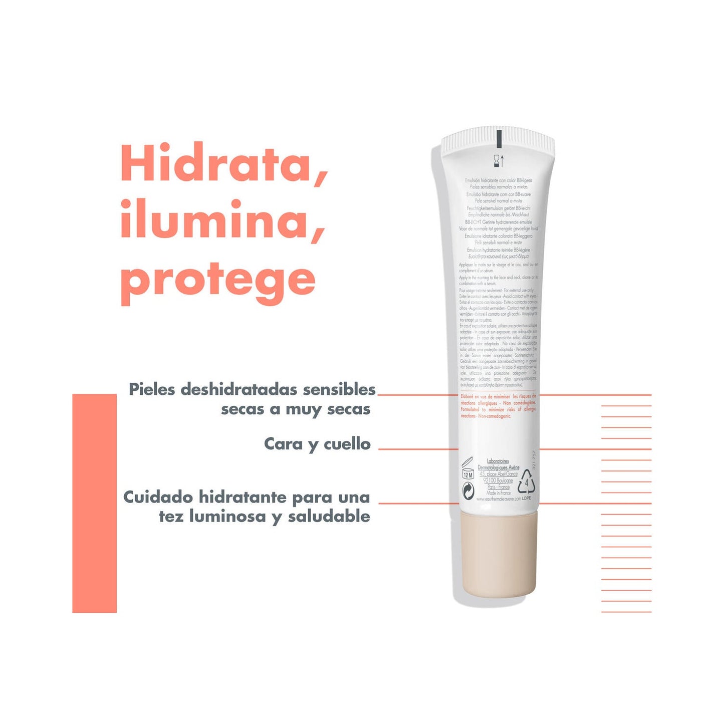 Avène Hydrance BB Ligera Emulsión Hidratante SPF30 40ml