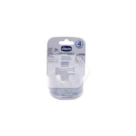 Chicco® Physiosoft chupete silicona todogoma anatómico 4M+ 1ud