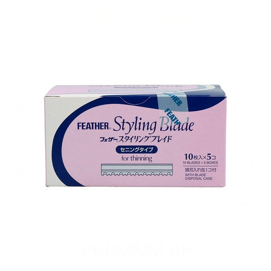 Feather Styling Blade Razor-W Hojilla Afeitar 50uds