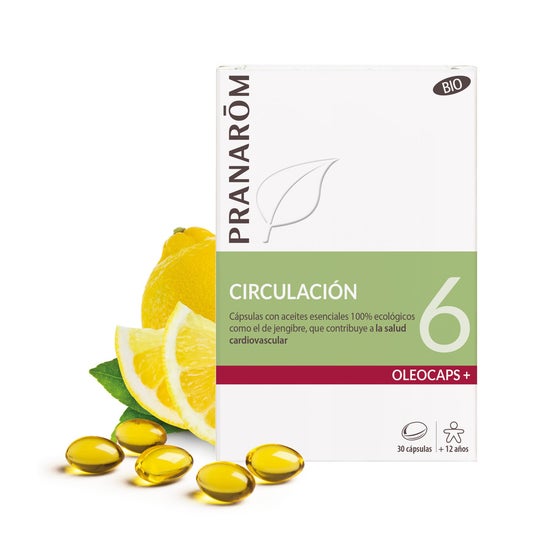 Pranarôm Oleocaps+ 6 Circulación BIO 30 caps