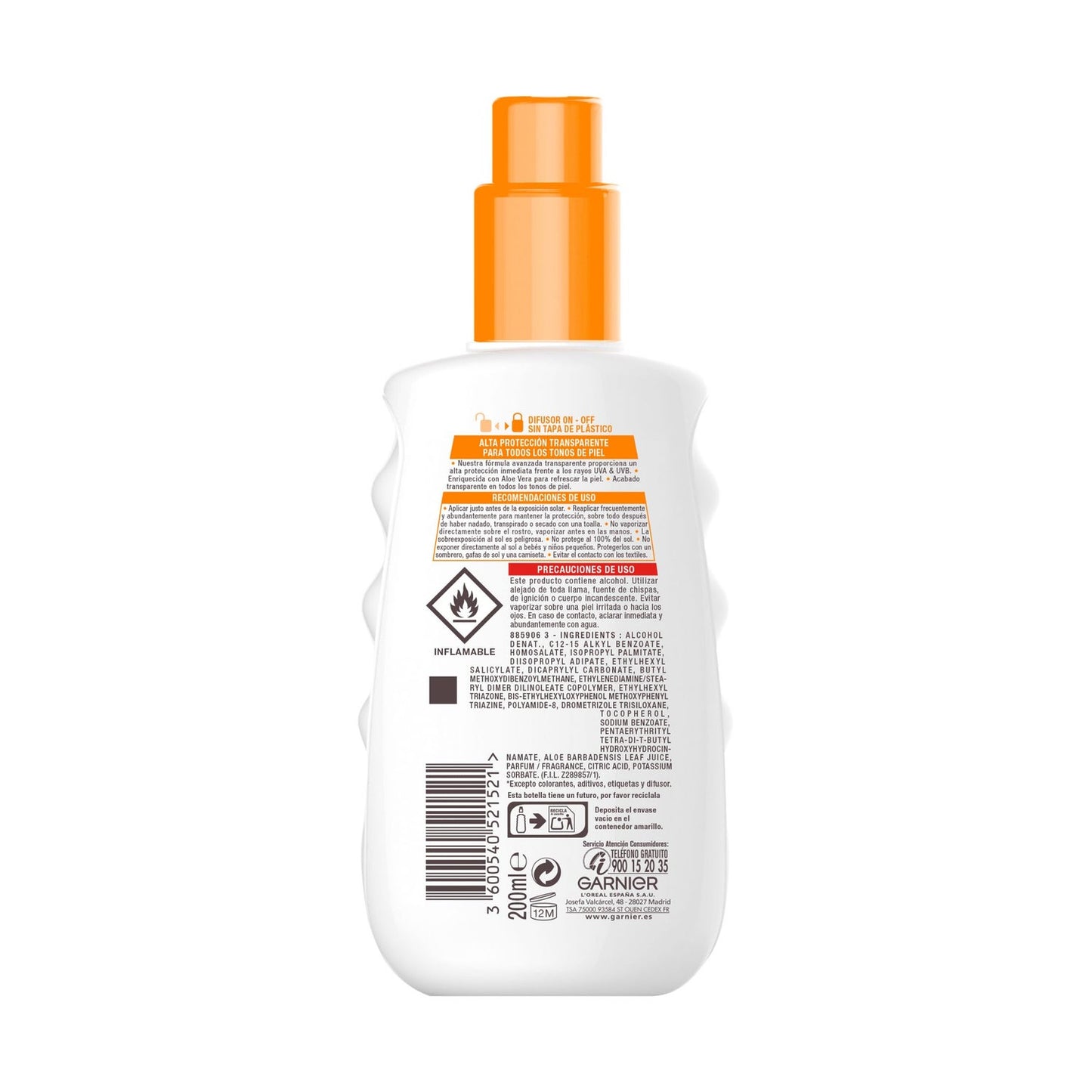 Garnier Delial Clear Protect+ Spray Corporal SPF30 200ml