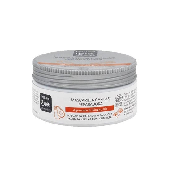 NaturaBIO Cosmetics Mascarilla Capilar Reparadora Aguacate Ginkgo 200 ml