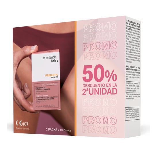 Cumlaude Lab Prebiotic Óvulos Vaginales 2x10uds