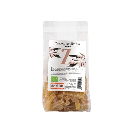 Fior di Loto Jengibre Confitado En Rama Eco 150 g