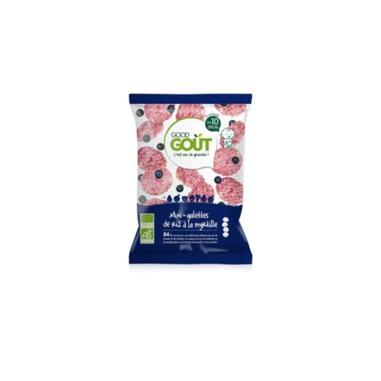 Mini-Galetas de Arroz con Arándanos Orgánico Ds 10 Meses 40g