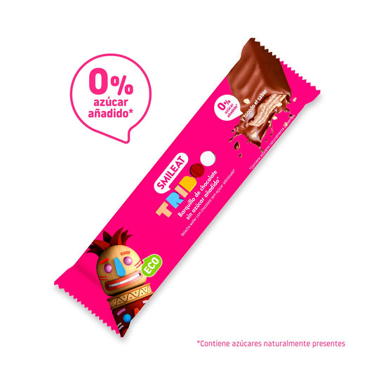 Smileat Triboo Barquillo Ecológico Recubierto de Chocolate 40g