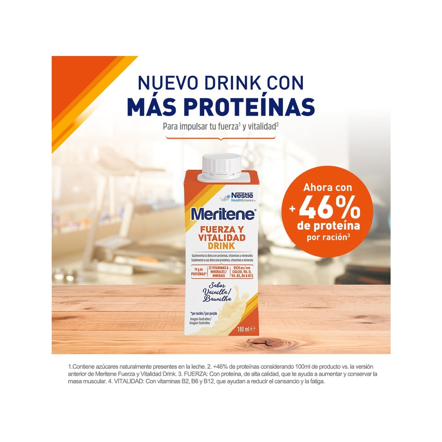 Meritene Fuerza y Vitalidad Drink Vainilla 12x125ml