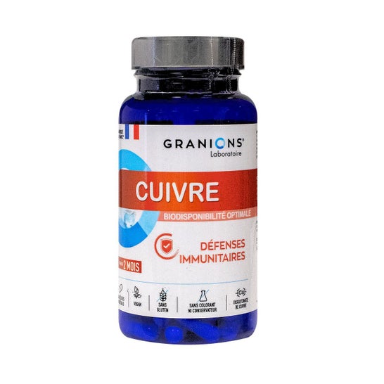 Granions Cuivre Défenses Immunitaires 60caps Vegetales