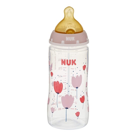Nuk Biberón First Choice + Control de Temperatura Silicona 0-6M 300ml