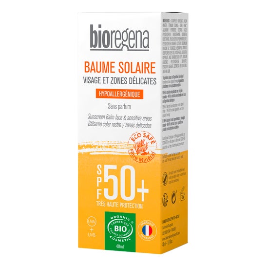 Bioregena Bálsamo Solar SPF 50 Rostro y Zonas Delicadas 40ml