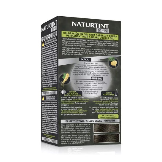 Naturtint Men Gel Coloracion Permanente 6N Rubio Oscuro 170ml