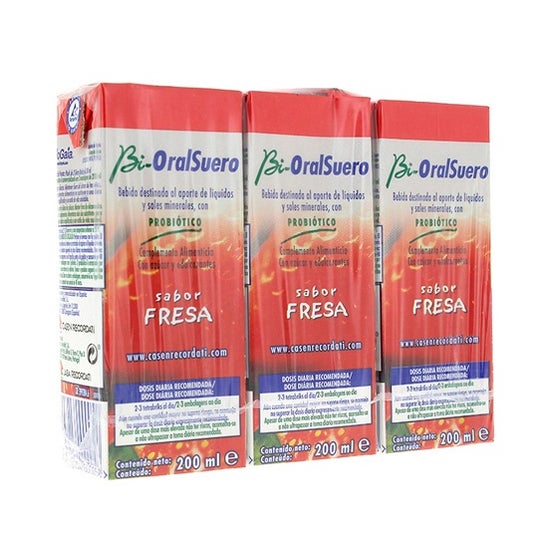 Bi-Oralsuero fresa 3udsx200ml