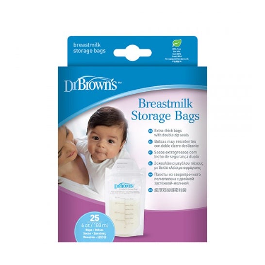 Dr Brown's Bolsa de Almacenamiento de Leche 25uds