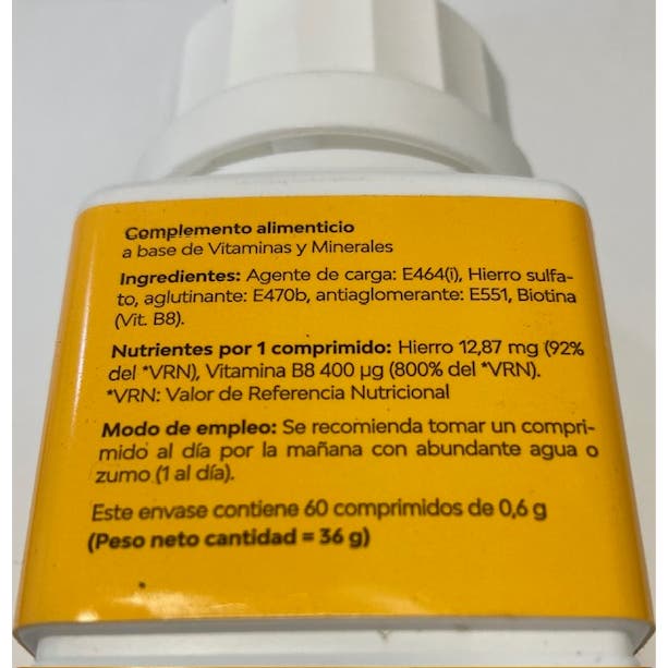 BotánicaPharma Biotina con Hierro 60comp