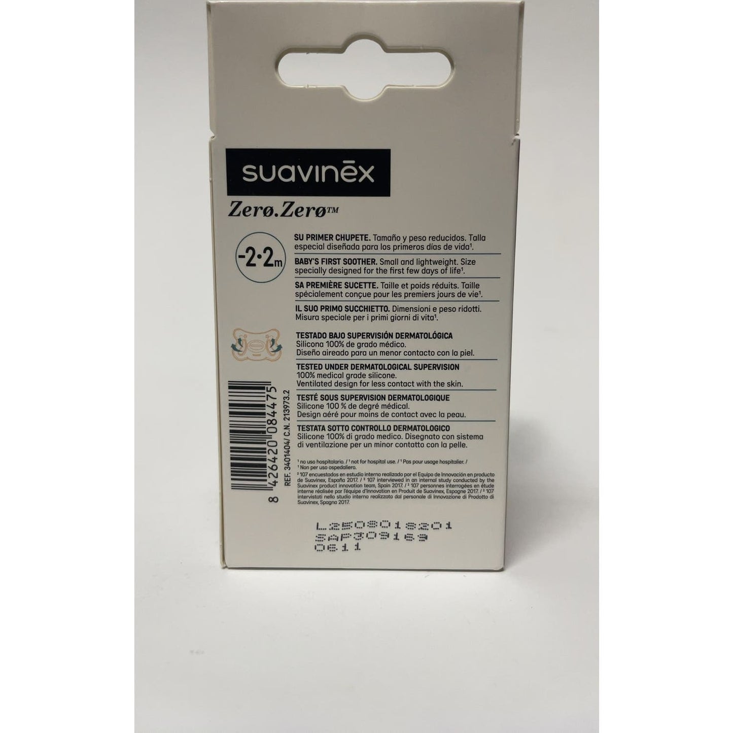 Suavinex Chupete Fisiológico Silicona SX Pro Mini -2-2m 1ud