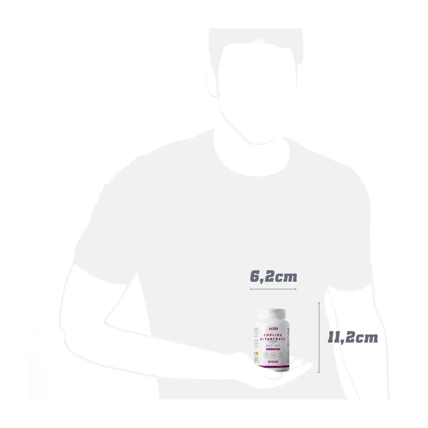 HSN Bitartrato de Colina 500mg 120vcaps