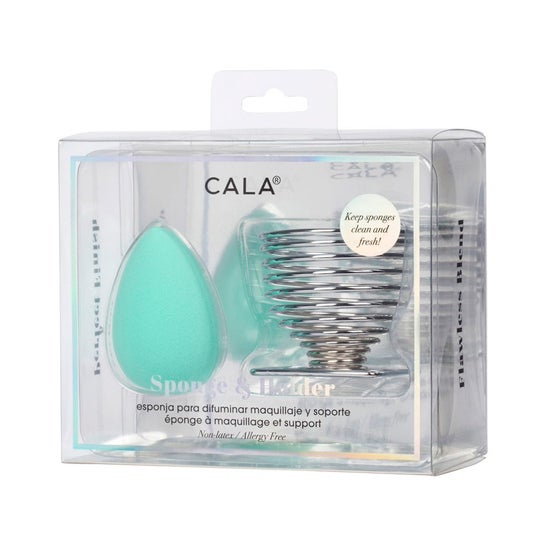 Cala Mint Teardrop Kit Esponja Limpiadora Facial + Soporte 1ud
