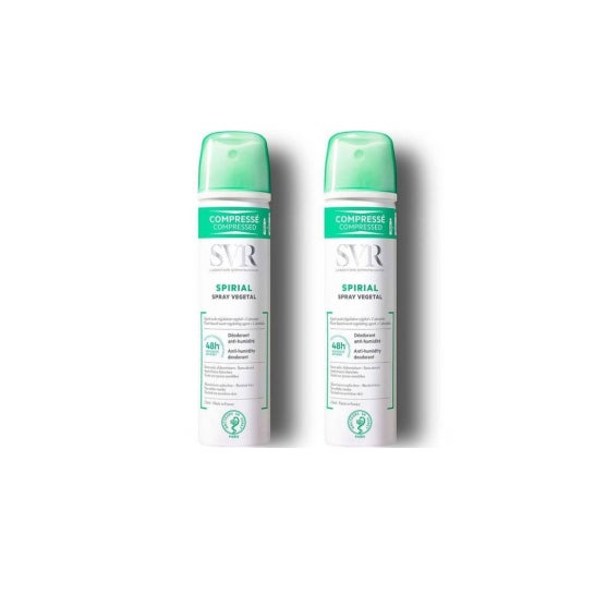 Svr Desodorante Spirial Vegetal Comprimido 2x75ml