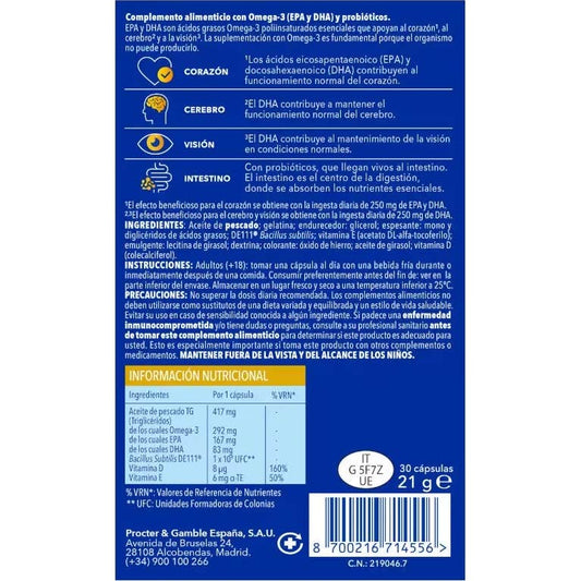 Bion 3 Omega 3 Corazón, Cerebro & Visión 30caps