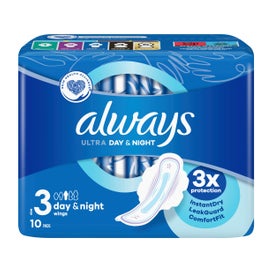 Always Lingettes Ultra Day & Nuit 10uds
