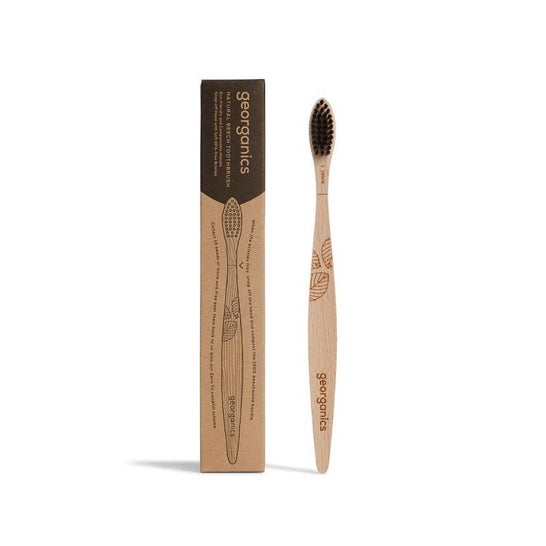 Georganics Beechwood Charcoal Toothbrush Soft 1ud