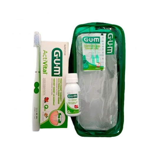 Gum Pack Neceser Sonic + Cepillo + Pasta Activital + Colutorio